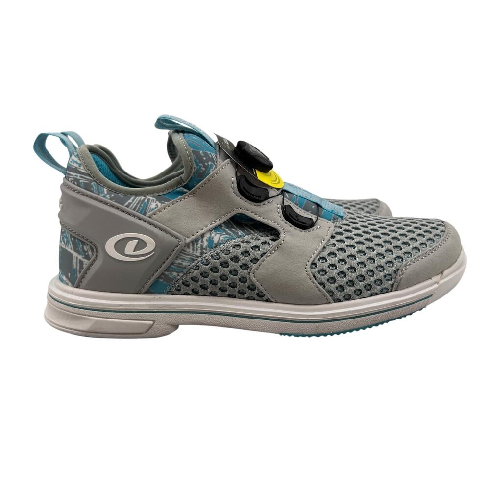 Dexter Womens 9 Bowling Shoe Grey Blue DexLite Pro BOA Slip On Mesh DW0000987